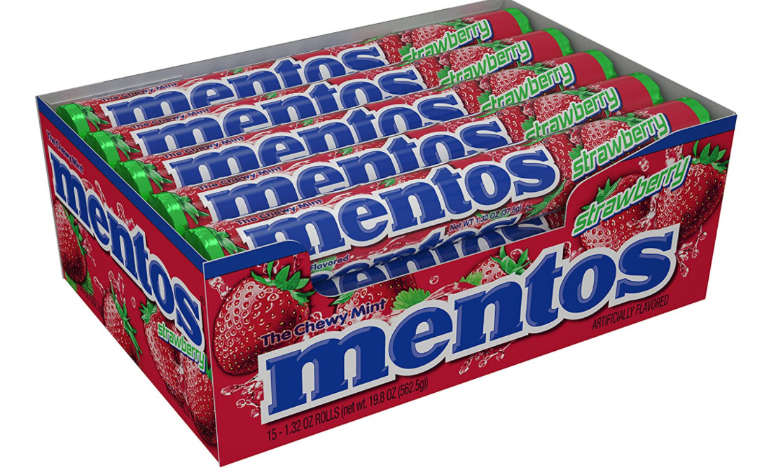 Жевательные рулетики Mentos Candy партия разные вкусы 14 штук в упаковке 15 штук 4390₽