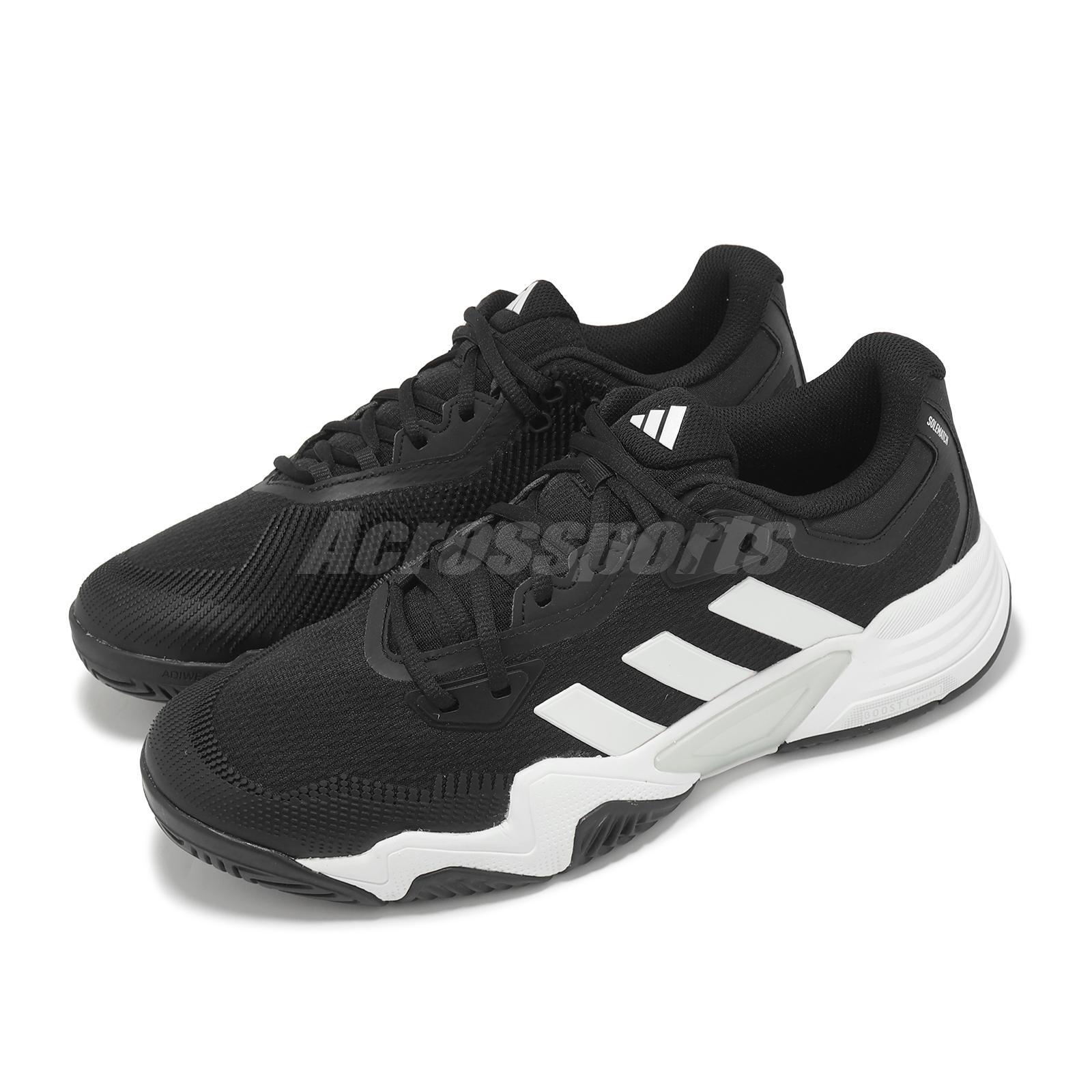 adidas Solematch Control 2 M Black White Silver Metallic Men Tennis Shoes IF9112
