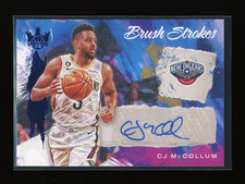 2022-23 Panini Court Kings CJ MCCOLLUM #BR-CJN Brush Strokes AUTO Sapphire /25