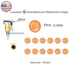12Pcs US Universal Dental Implants Locator Abutment Mini Retention Caps 2.4Lbs