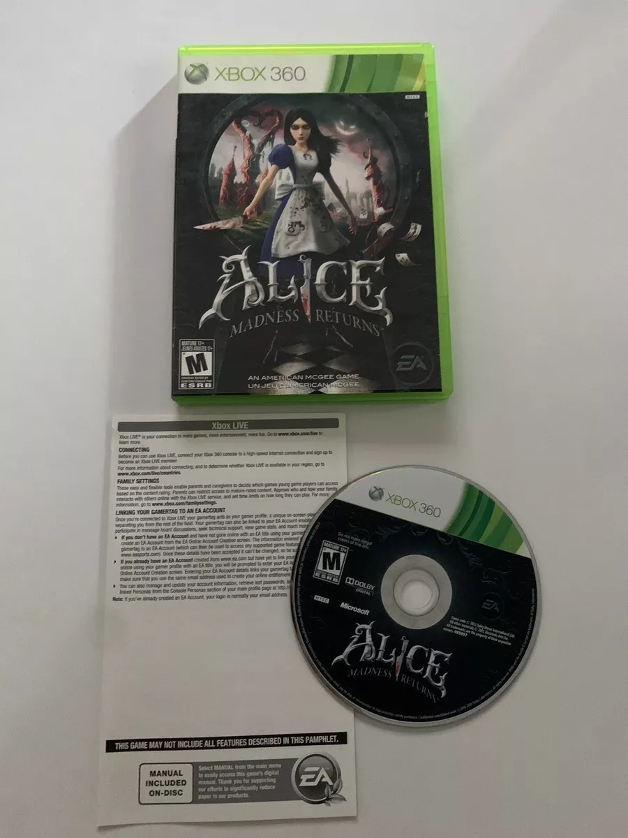 Alice Madness Returns Microsoft Xbox 360 2011 14633098594 eBay