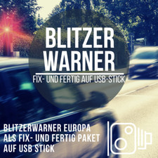 Blitzerwarner Paket passend für Mercedes MBUX auf USB-C Stick
