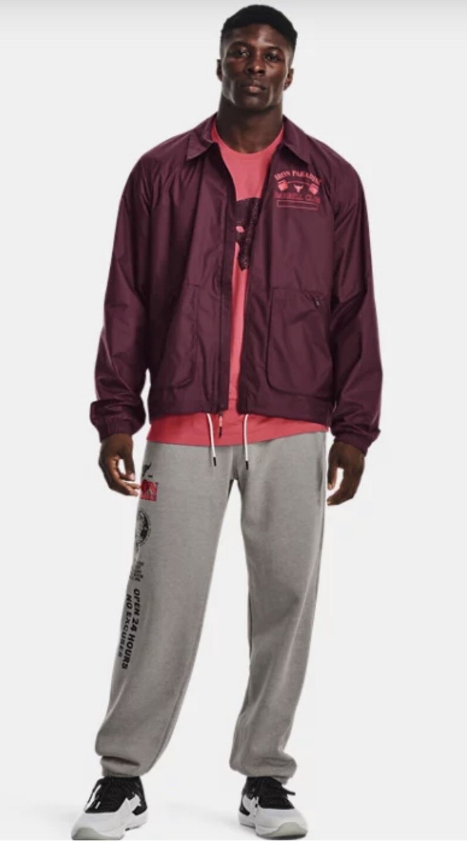 Men's Under Armour Project Rock Iron Paradise Barbell Club Jacket