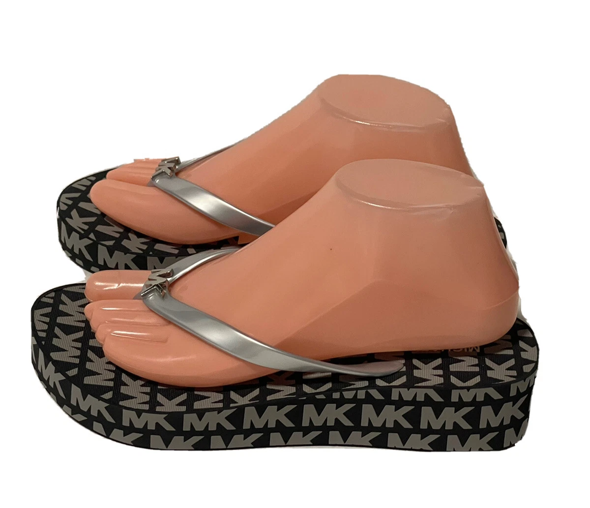 Michael kors bedford platform flip flops sale