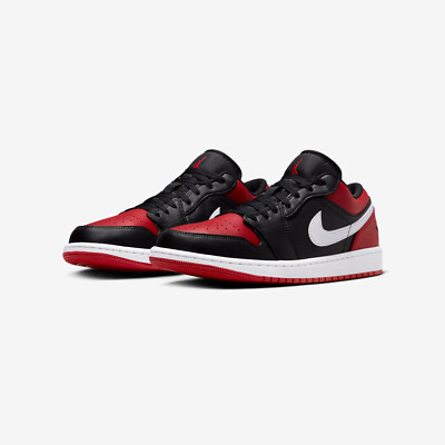 Nike Air Jordan 1 Low Alternate Bred Toe Sneaker Schuhe 553558-066 Chicago 44.5