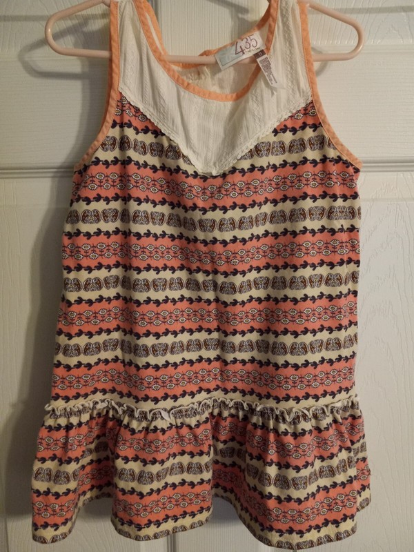 435 By Matilda Jane Sleeveless Shirt Girls Size 8 NWOT