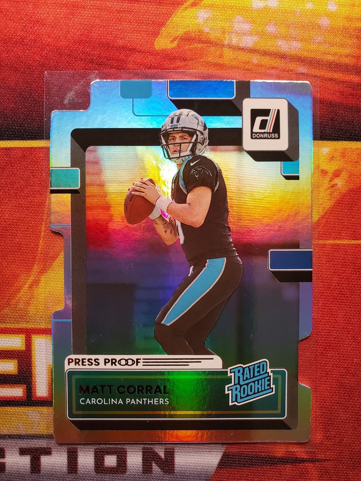 Matt Corral 2022 Donruss Proof Rated Rookie Die Cut Silver #302 Panthers /75 RC