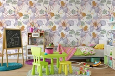 3D Floral Pattern Wallpaper Wall Mural Removable Self-adhesive Sticker 976