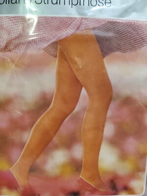 Elbeo Black Sheer Italian Pantyhose Size 1 S Nylon Tights ITALY Sissy Lingerie 