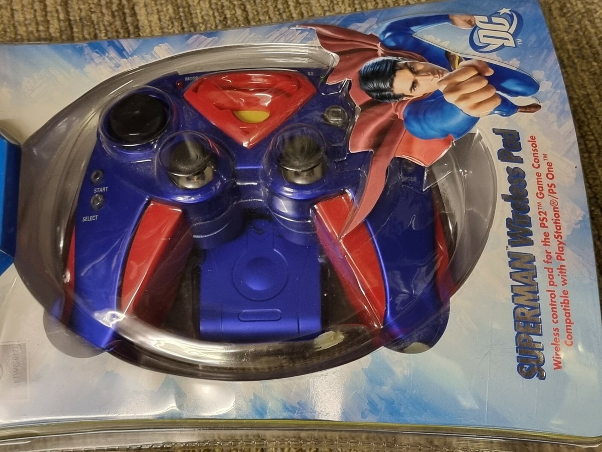 SONY PLAYSTATION 2 PS2 WIRELESS CONTROLLER Superman Game