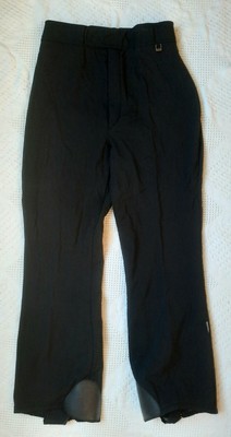 Roffe Size 12 Black Ski Pants Stirrups Form Fitting Nylon Womens | eBay