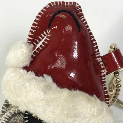 GUCCI Gucciori Santa Claus Christmas Keyring GG Chihuahua dog Key