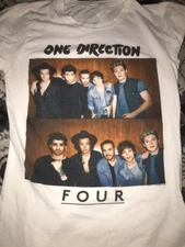 one direction Band Four Tour Cotton White Men S-4XL T-shirt UM131