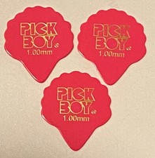 Japanese Guitar picks-Rare Shape-Pickboy 17 Heavy Gauge-Lot of 3-Pink