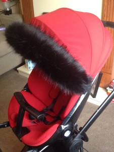 black fur for pram
