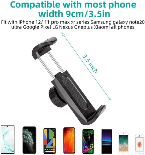 360° Car Rearview Mirror Phone Holder Mount for iPhone 14 11 12 13 Pro Max XR 8 - Picture 6 of 7