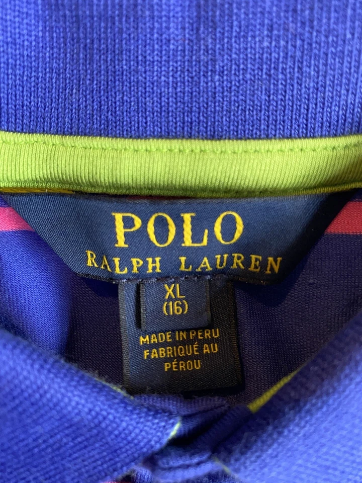 Nueva Camisa Polo Ralph Lauren Golf Sin Mangas Jóvenes Niñas XL 16 Sebonack Club de Golf Foto 2 de 4