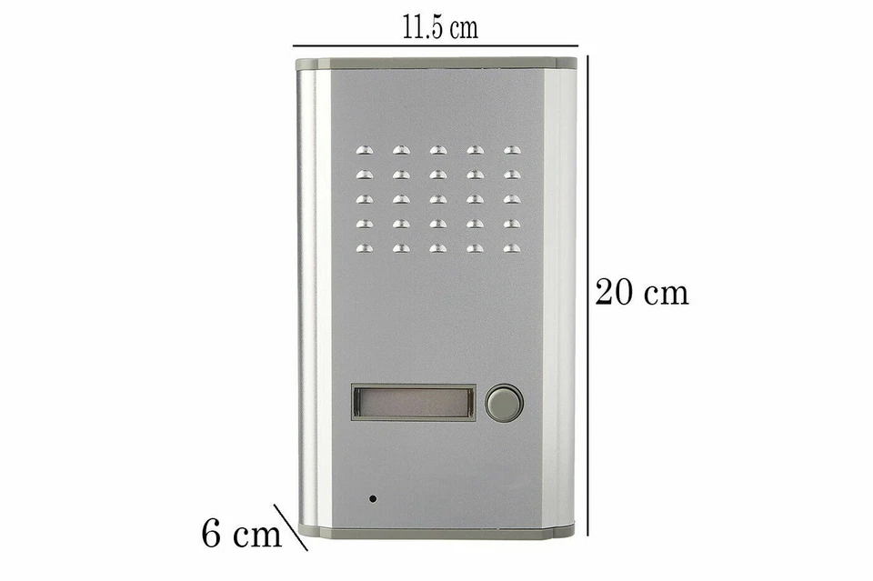 Kit Citofono Bianco Monofamiliare 1 Cornetta Apricancello Esterno 2fili rl-3208a - Immagine 3 di 4