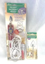 Clover Mini Iron II & Clover Adapter iron tip (large) Lot of 2
