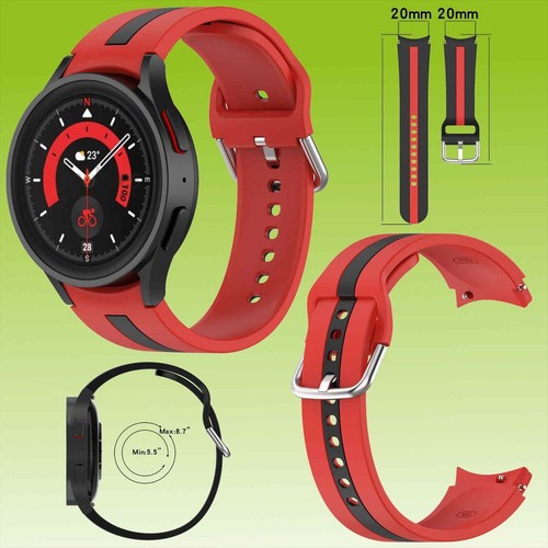 Für Samsung Galaxy Watch FE 6 5 4 Normal Pro Classic Größen Kunststoff Armband - Afbeelding 9 van 11