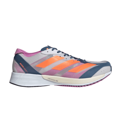 adidas Adizero Adios 7 Dash Grey Solar Orange Men's GX6647 | eBay