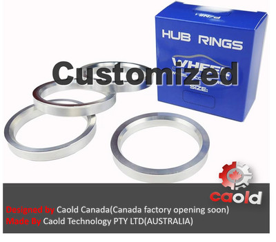 Wheels Hub Centric Rings Aluminium Alloy OD = 72.1 mm to ID = 64.1 mm ...