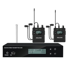 ANLEON S3 IEM In-Ear Wireless Monitor System 2 Receivers Freq 518-554 MHz
