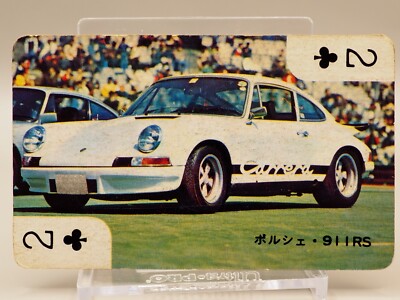 Porsche 911 RS Supercar Playing Card Clover 2 Vintage Japanese Z925