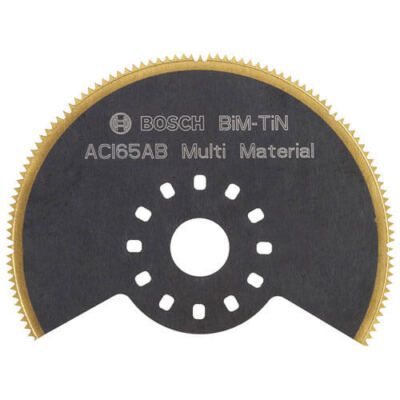 Bosch Bi Metal TiN Segment oszillierende Multitool Klinge 65 mm 1er Pack