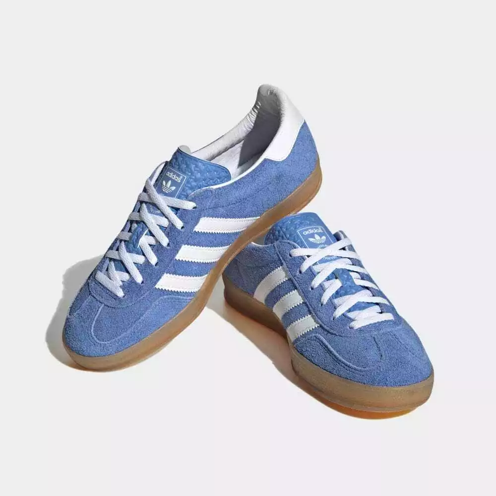 Hoopvol Verdraaiing Heb geleerd adidas Damen GAZELLE INDOOR HQ8717 blau Fusion Schuhe weißgold metallic