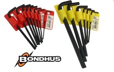 BONDHUS Hex Allen Keys Long Arm Metric & Imperial Sizes With ProGuard Finish