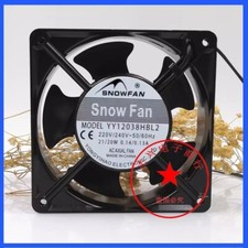 SNOWFAN YY12038HBL2 12038 220V-240V 21/20W 0.14/0.13A 12CM Cooling Fan