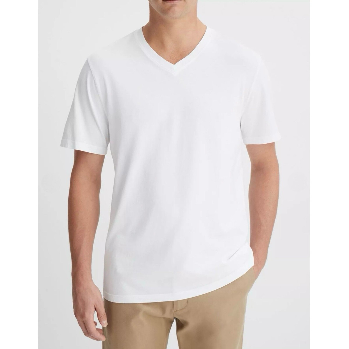 VINCE Men's Garment Dye V-Neck Short Sleeve Tee Retail: $65 (NWT