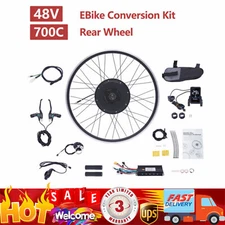 28"/29” Electric Bicycle Motor Conversion Kit Front/Rear Wheel E-Bike Hub w/ LCD