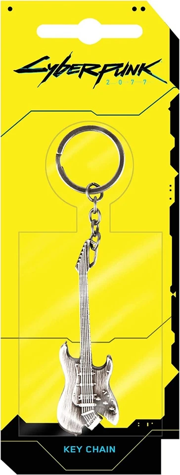 Cyberpunk 2077 Set of 3 Keychains Logo Johnny's Guitar Night City CD Projekt Red - Image 2 of 4