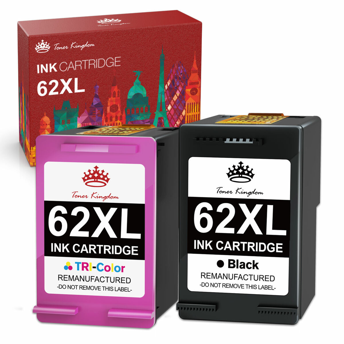 HP 62XL Tri-color High-yield Ink | Works with HP ENVY 5540, 5640, 5660,  7640 Series, HP OfficeJet 5740, 8040 Series, HP OfficeJet Mobile 200, 250