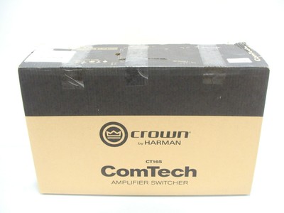 New Crown CT16S 16 Channel Amplifier Amp Switcher Pro Audio Public Announcement