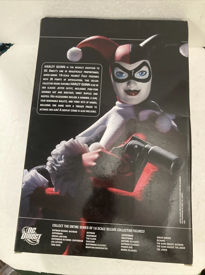 Figura de coleccionista Harley Quinn DC Direct escala 1:6 13" de lujo sellada de fábrica sin usar, en caja Foto 3 de 4