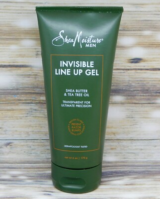 SHEA MOISTURE Men Shave Gel INVISIBLE LINE UP GEL w/ Tea Tree Oil 6oz NEW/Sealed