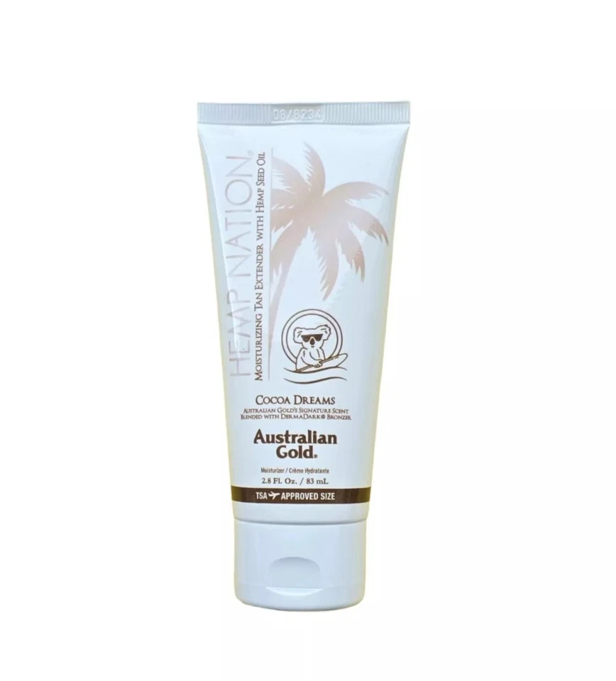 Australian Gold/Hemp Nation "Cocoa Dreams" Reisegröße 83ml/Aftersun/Tanextender