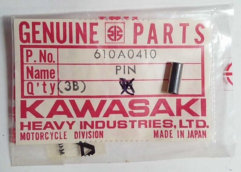 Pin 4x10 NOS KAWASAKI KLZ1000 KLZ 1000 VERSYS DOWEL PIN BALANCER 4X10 610A0410 ...