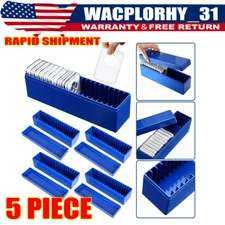 5 PACK Storage Box Plastic Case for 20 Certified PCGS NGC Slabs Coin Holders US