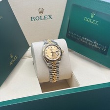 Rolex Lady-Datejust 28 NEW 2025 Two Tone Gold Champagne Roman Dial Jubilee 3