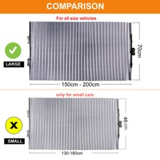 Large Car Retractable Front Window Windshield Sun Shade Blind Block Cover Visor Large Car Retractable Front Window Windshield Sun Shade Blind Block Cover Visor