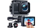 iZEEKER 4K Action Camera 20MP Waterproof 40M WiFi EIS Remote 2 Batteries