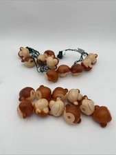 10 ct string light Monkey Heads With 8 Extra Heads For Replacements.
