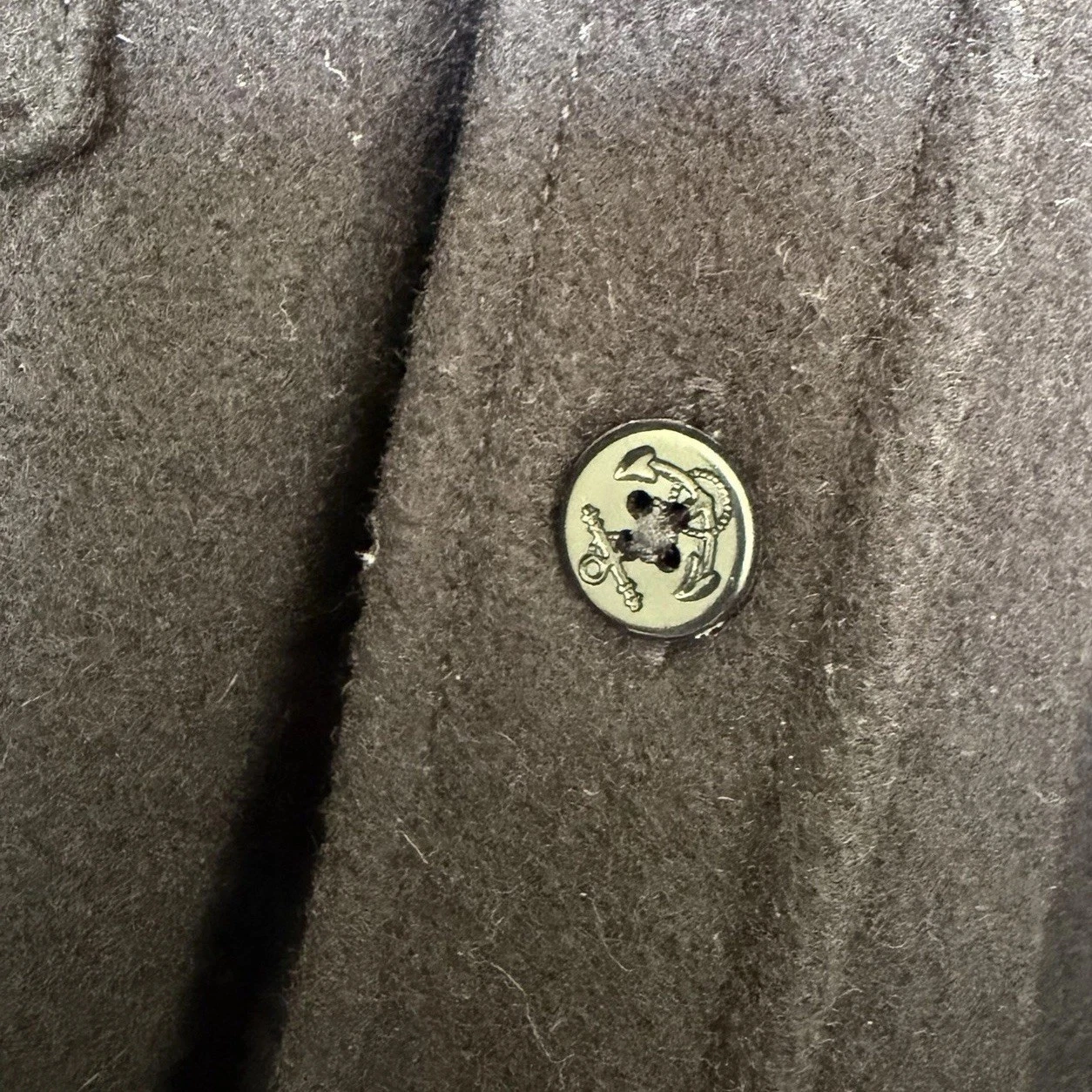 VTG Codet Wool Jacket Mens L Navy Blue Button Up Shirt Jacket Workwear USA image 7