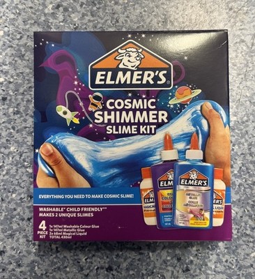 Elmers Cosmic Shimmer Slime Starter Kit 4 Stück Kit Brandneu in Box