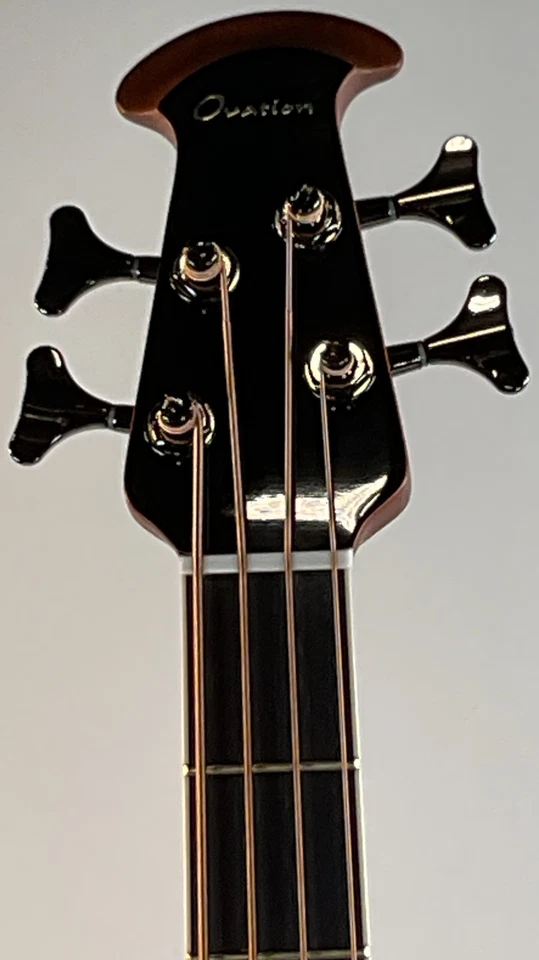 Bajo A-E Ovation Celebrity Elite Plus CEB44X-7C de profundidad media - ráfaga de coñac Foto 4 de 4