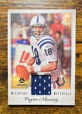 2023 Panini Luminance - Vintage Materials Peyton Manning #VM-8 (MEM)